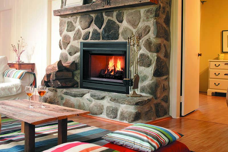 Majestic Sovereign 36 Inch Radiant Traditional Wood Burning Indoor Fireplace