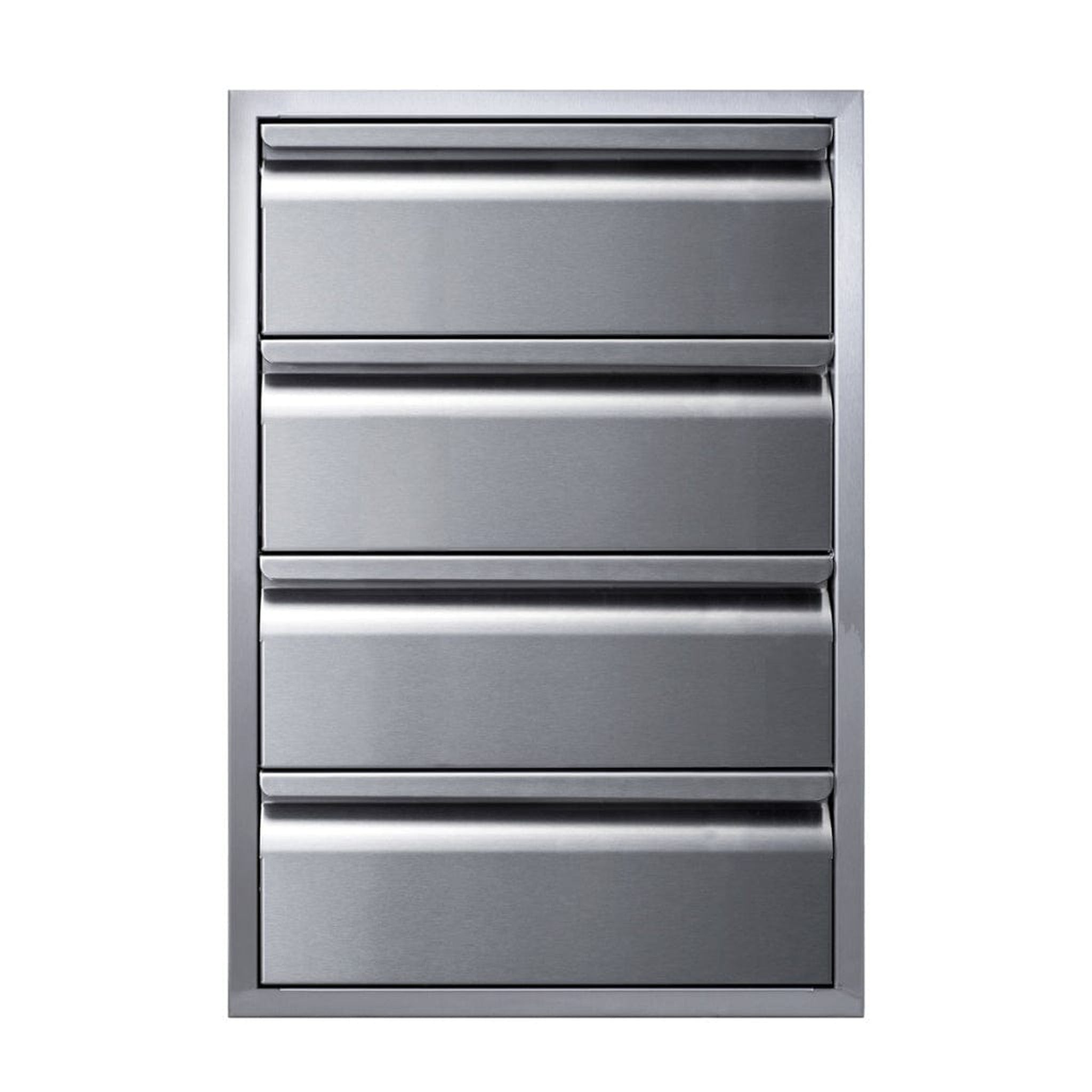 Memphis 21" Stainless Steel Drawer Stack – Quadruple Access with Soft-Close Slides