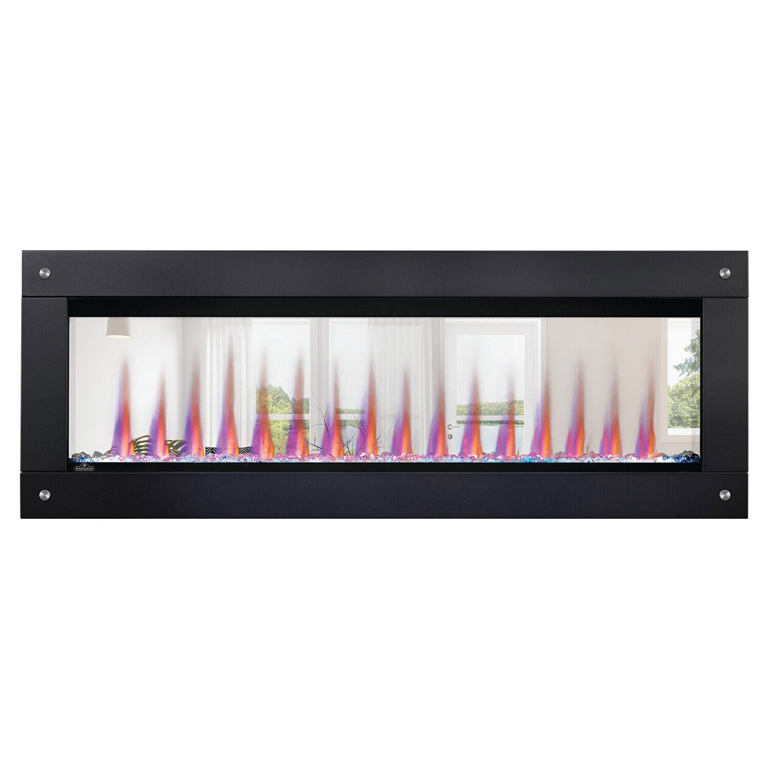 Napoleon CLEARion Elite Wall Mount 50 Inch See Through Built-In Electric Fireplace