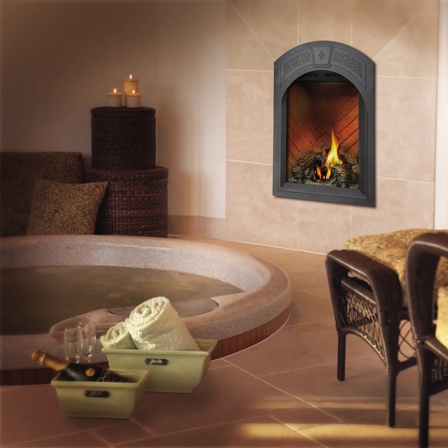 Napoleon 28 Inch Park Avenue Direct Vent Gas Fireplace
