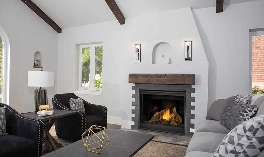 Napoleon 42 Inch Ascent X 42 Direct Vent Traditional Style Gas Fireplace