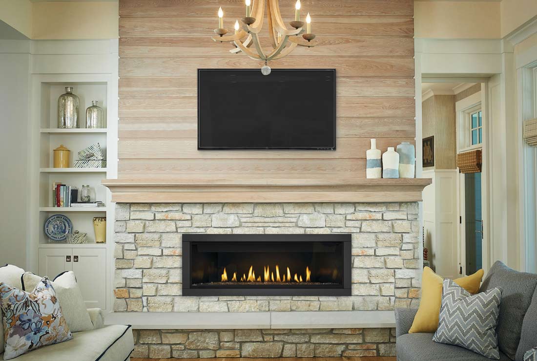 Napoleon Ascent Linear Electronic Ignition 56 Inch Direct Vent Fireplace