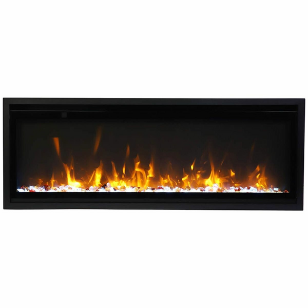Remii 102755-XS Extra Slim 55 inch Built-in Indoor Outdoor Electric Fireplace