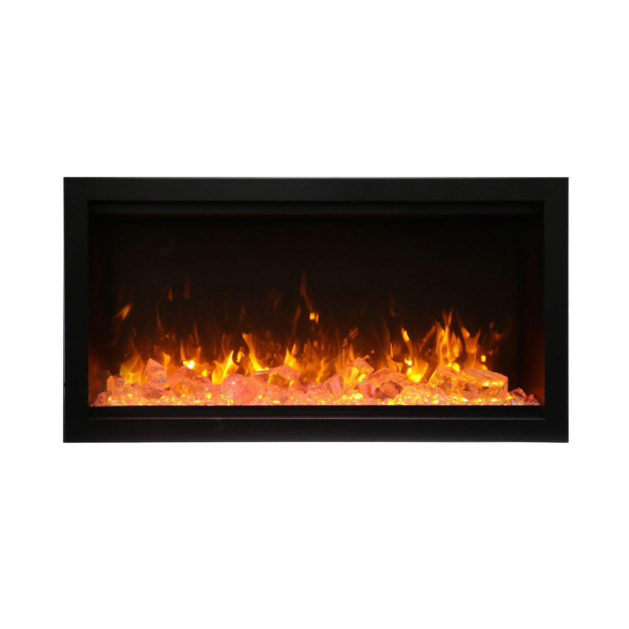 Amantii Symmetry SYM-34-XT Built in Smart Extra Tall Outdoor Electric Fireplace