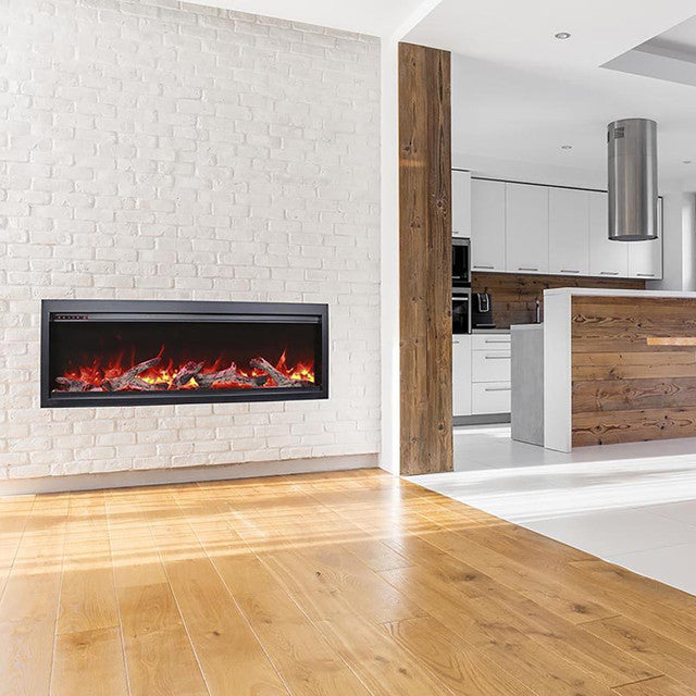 Amantii Symmetry Bespoke 60 Inch Indoor or Outdoor Built-In Electric Fireplace