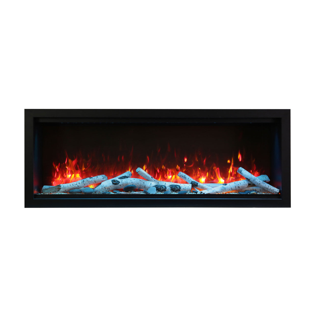 Amantii Symmetry SYM-100-XT Built in Smart Extra Tall Outdoor Electric Fireplace