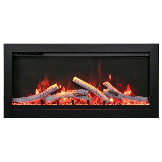 Amantii Symmetry Bespoke 60 Inch Indoor or Outdoor Built-In Electric Fireplace