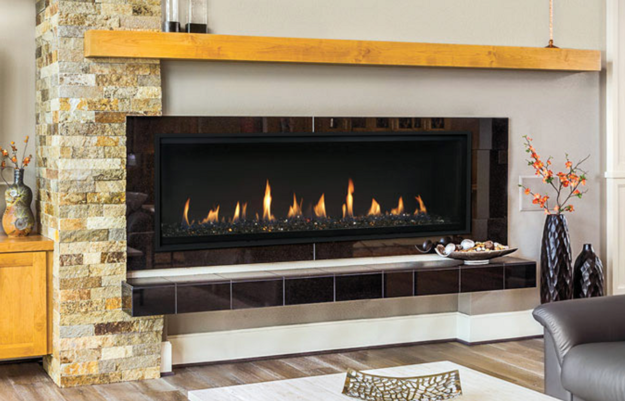Superior 60-inch DRL4060 Linear Direct Vent Contemporary Natural Gas Fireplace