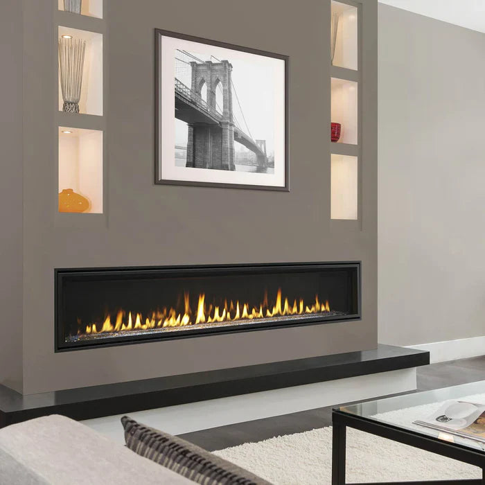 Superior DRL6084 84-inch Linear Direct Vent Contemporary Fireplace - Natural Gas