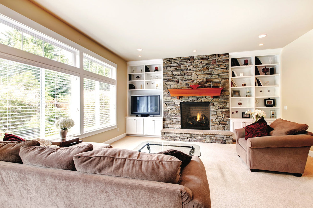 Superior DRT6345 45" Traditional Direct Vent Gas Fireplace With Power Vent and Electronic Ignition