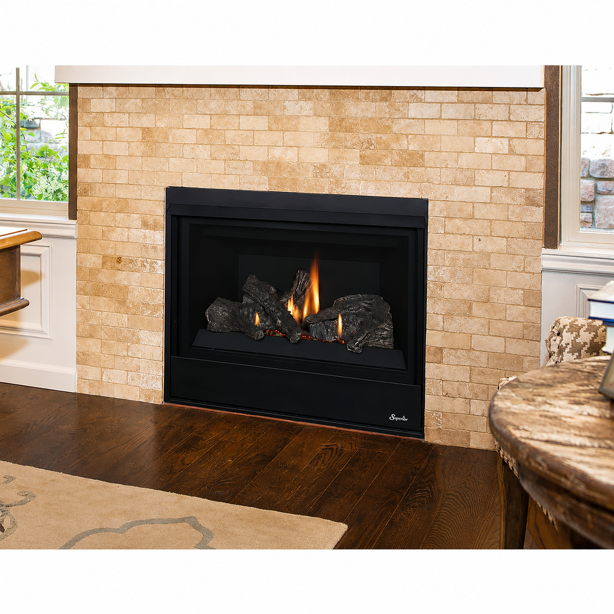 Superior 33" Traditional Direct Vent Gas Fireplace With Electronic Ignition DRT2033