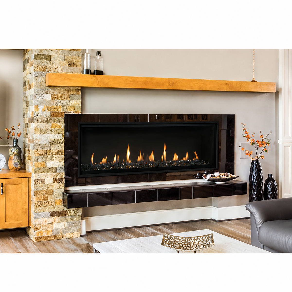 Superior DRL4060 60" Linear Direct Vent Gas Fireplace With Electronic Ignition