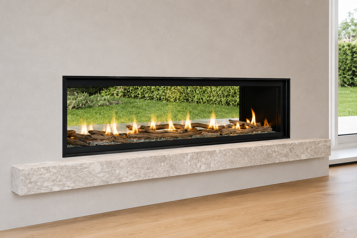 Superior DRL6060 60 Contemporary Linear Direct Vent Gas Fireplace