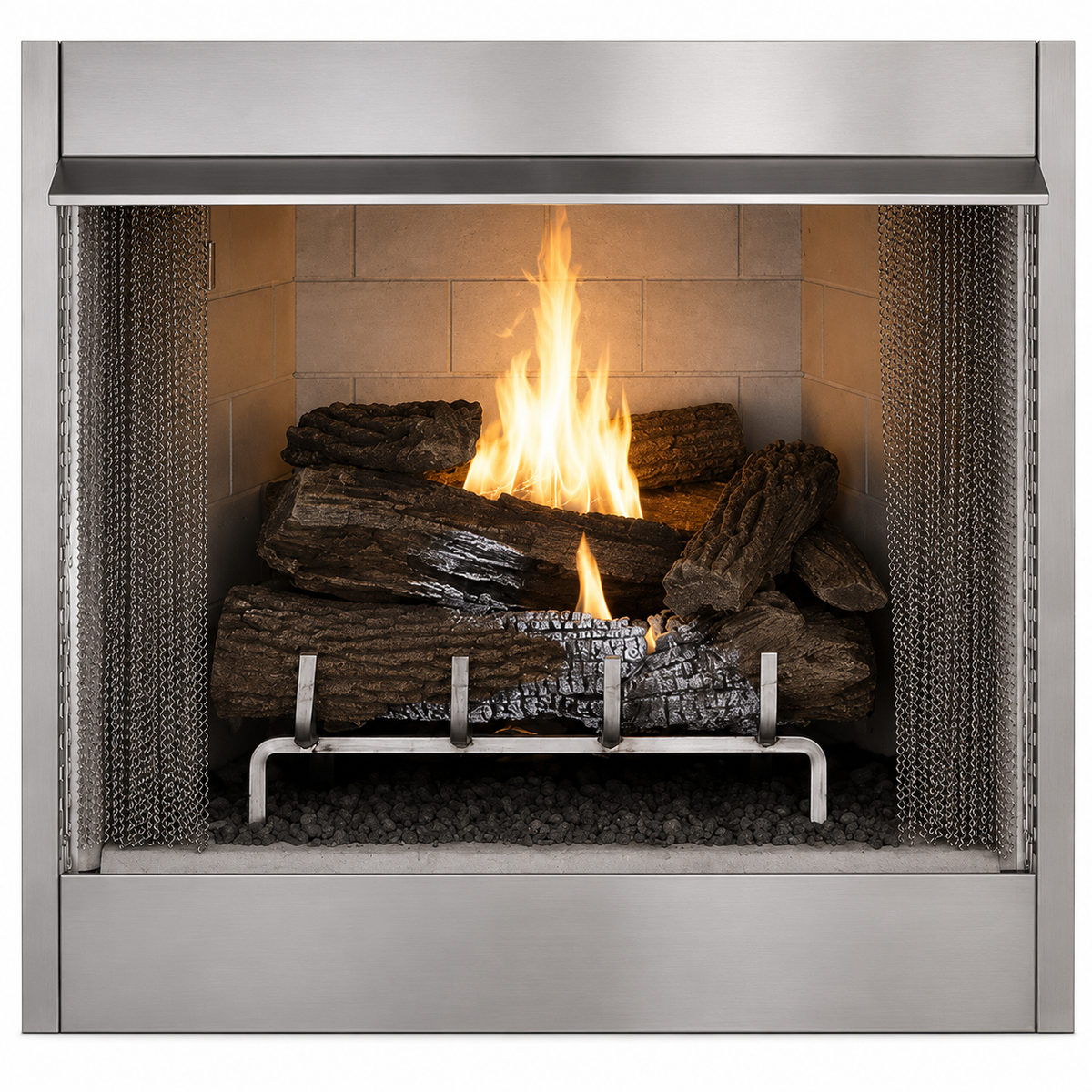 Superior VRE4236 36" Traditional Indoor/Outdoor Vent-Free Firebox With Refractory Panels