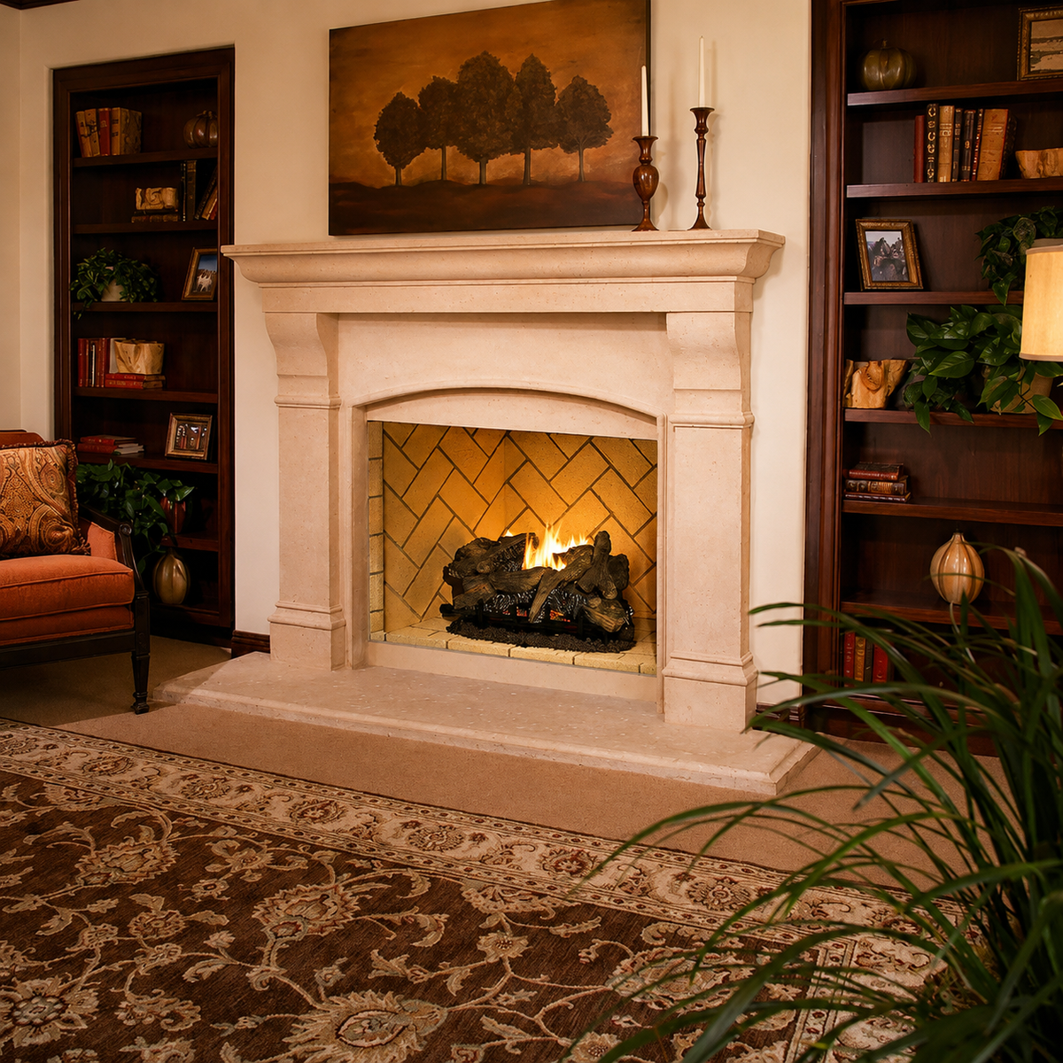 Superior VRT6050 50" Traditional Vent Free Masonry Gas Firebox