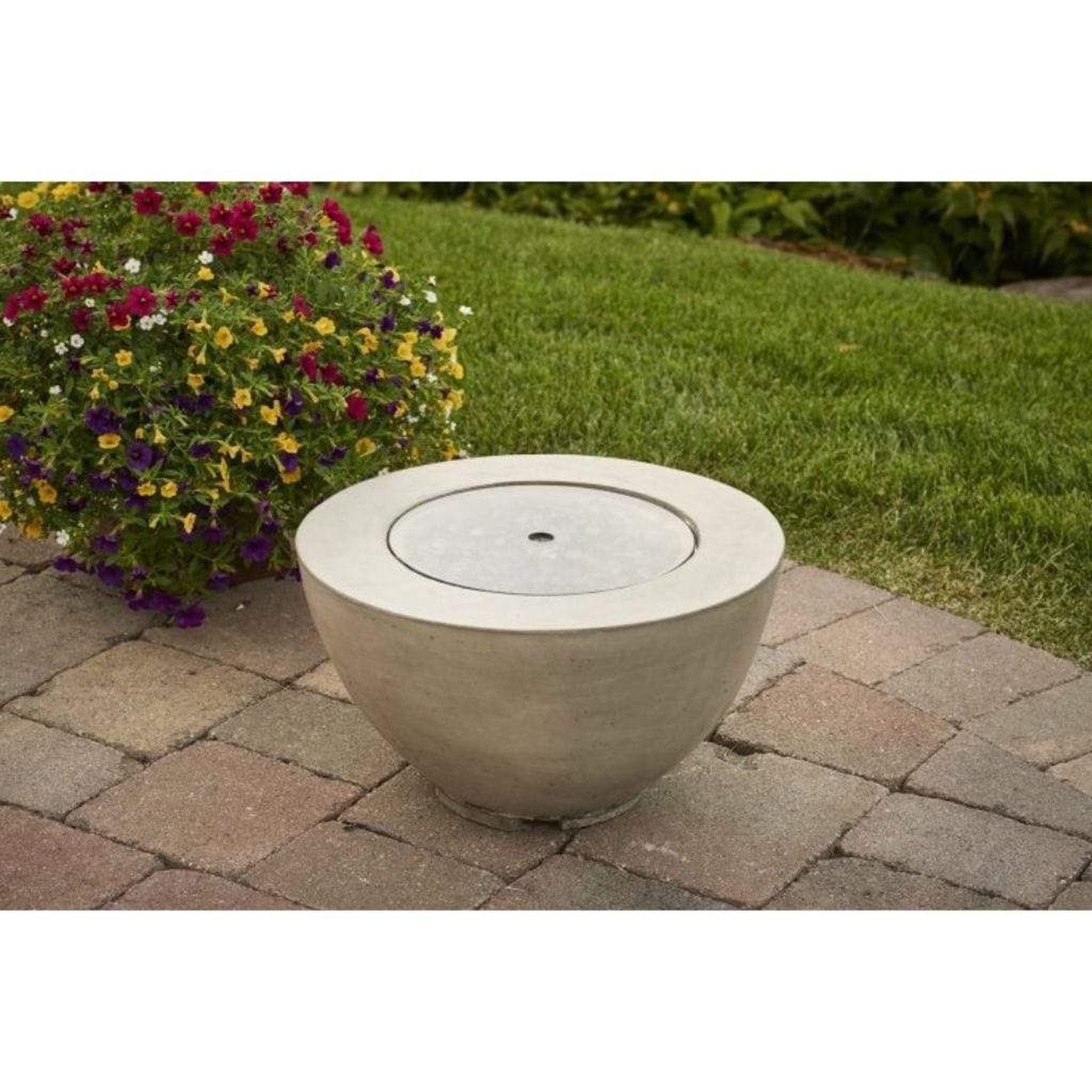 The Outdoor GreatRoom Company 12" Round Tempered Glass Burner Cover – Grey