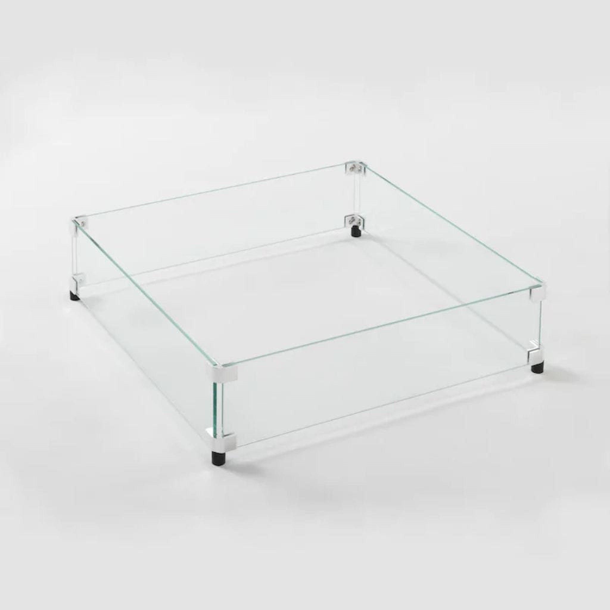 The Outdoor GreatRoom Company 24" Square Glass Wind Guard with Stainless Steel Hardware