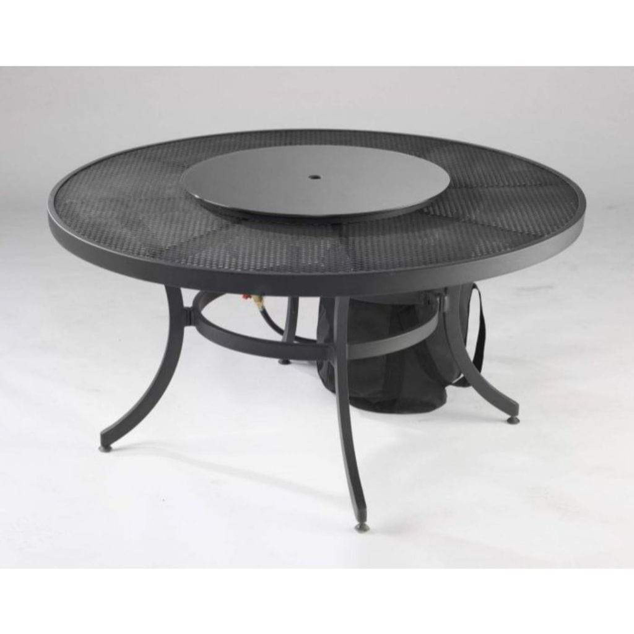 The Outdoor GreatRoom Company 30" Round Grey Tempered Glass Burner Cover