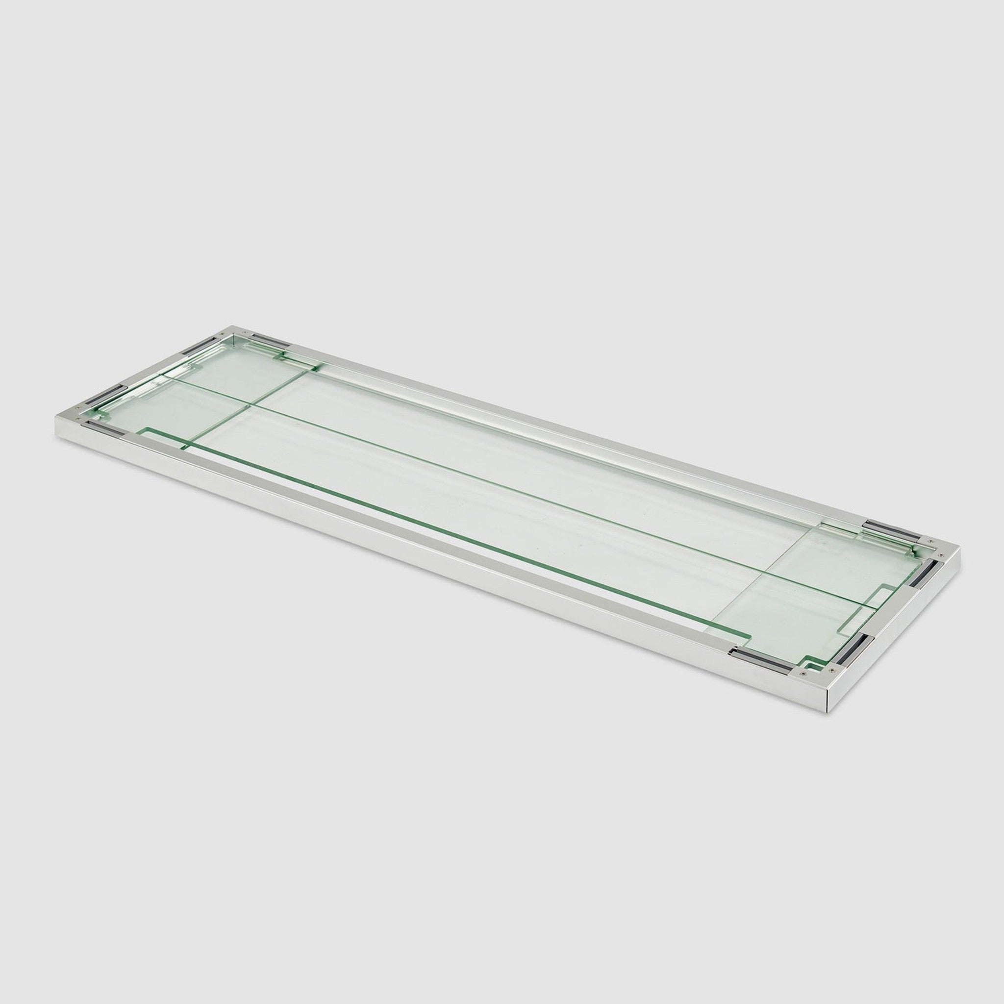 The Outdoor GreatRoom Company 42" Linear Folding Glass Wind Guard with Dual-Use Tempered Panels
