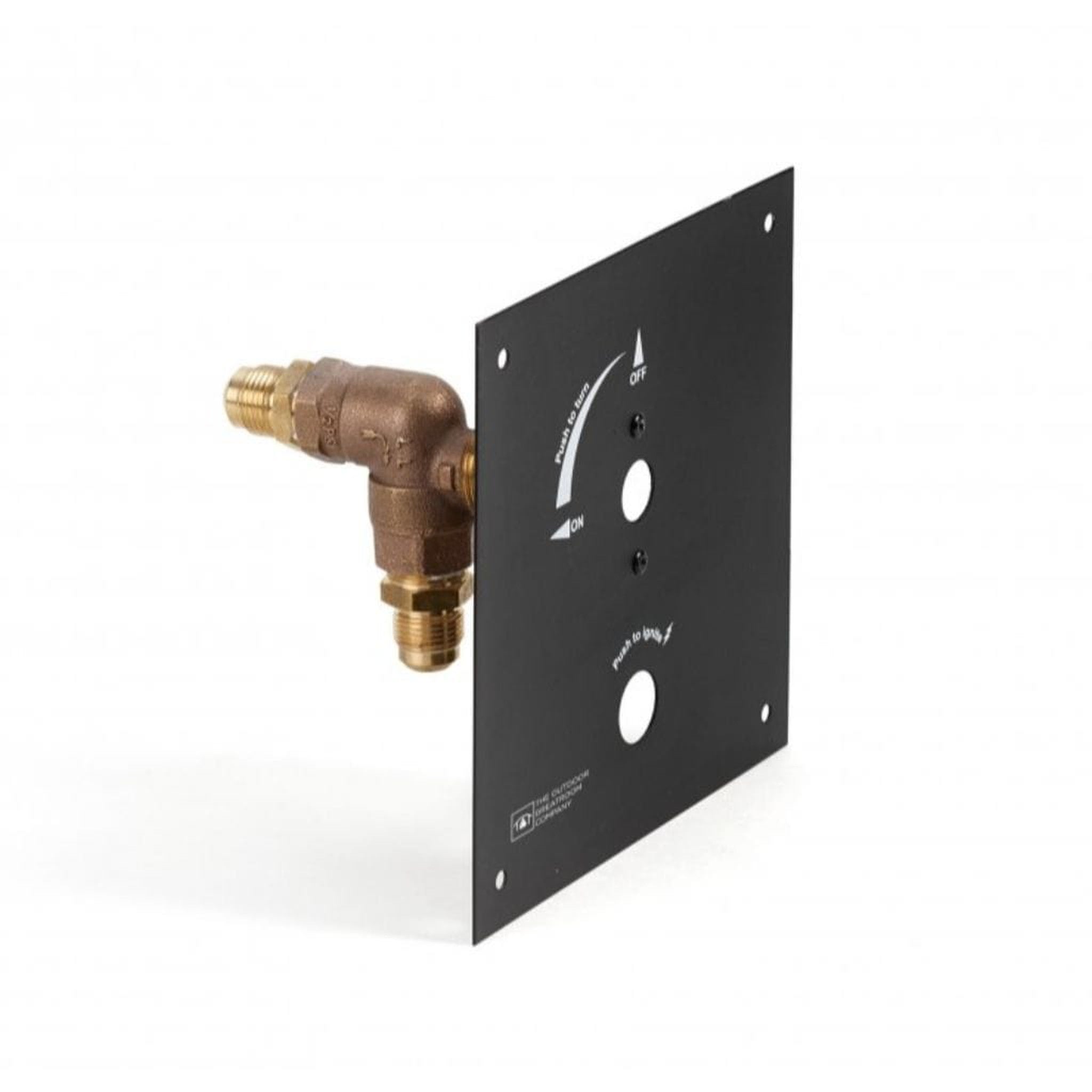 The Outdoor GreatRoom Company 6.375" Control Panel with Built-In 1/4 Turn Key Valve – 1/2" Fitting