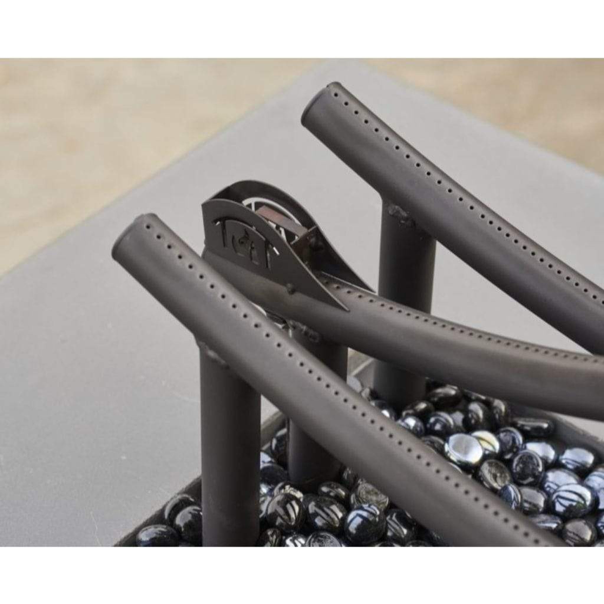 The Outdoor GreatRoom Company Black Wave 56" Natural Gas Linear Burner with Direct Spark Ignition
