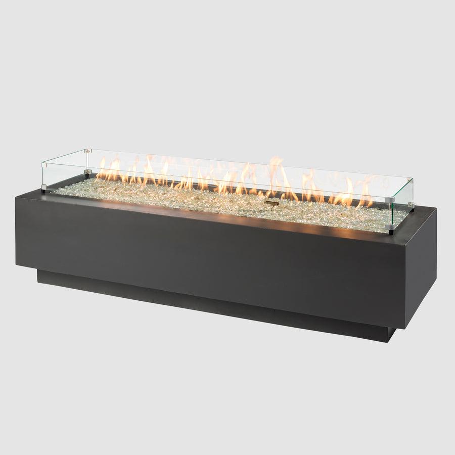 The Outdoor GreatRoom Company 72" Cove Midnight Mist Linear Gas Fire Table