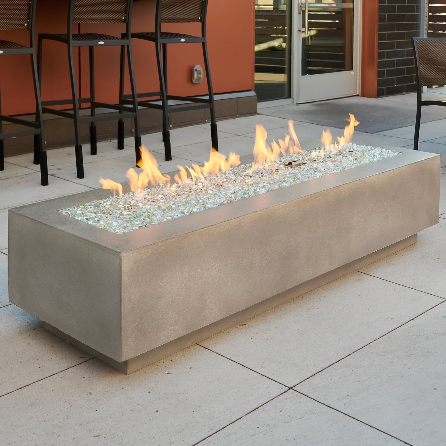 The Outdoor GreatRoom Company 72" Cove Natural Gray Linear Gas Fire Table