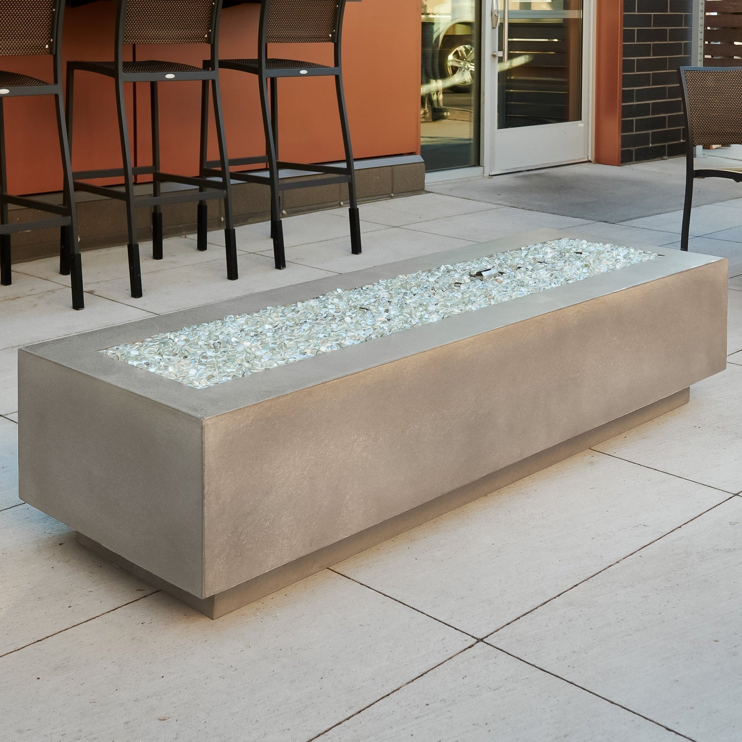The Outdoor GreatRoom Company 72" Cove Natural Gray Linear Gas Fire Table