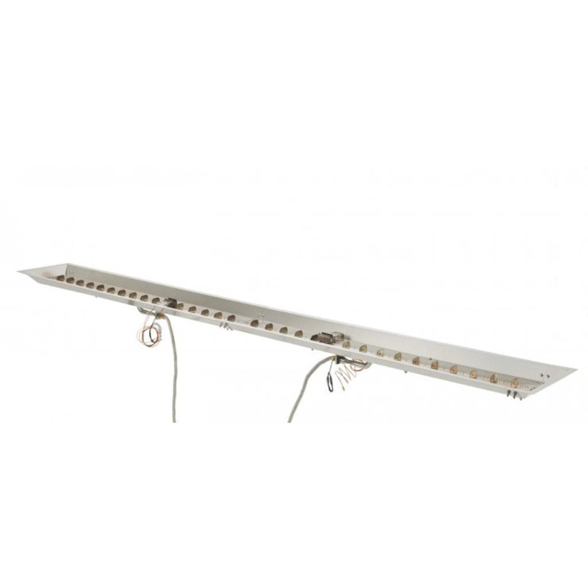 The Outdoor GreatRoom Company Crystal Fire 12" x 64" Linear Gas Burner - Commercial-Grade Stainless Steel