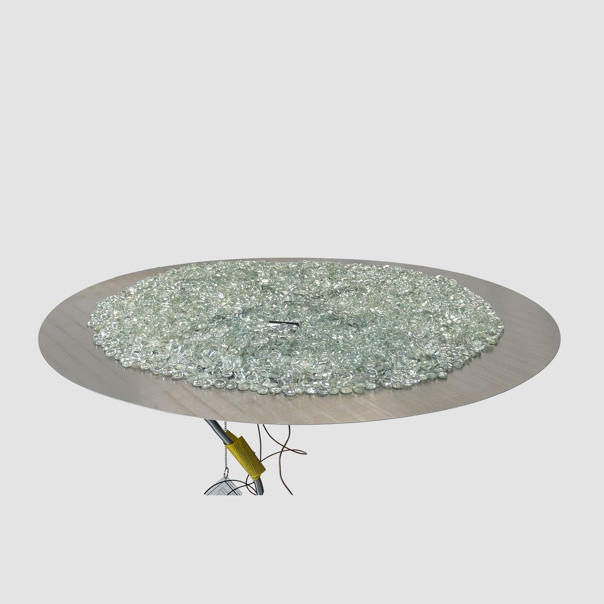 The Outdoor GreatRoom Company 20" Round Crystal Fire Plus Manual Gas Burner Insert and Plate Kit