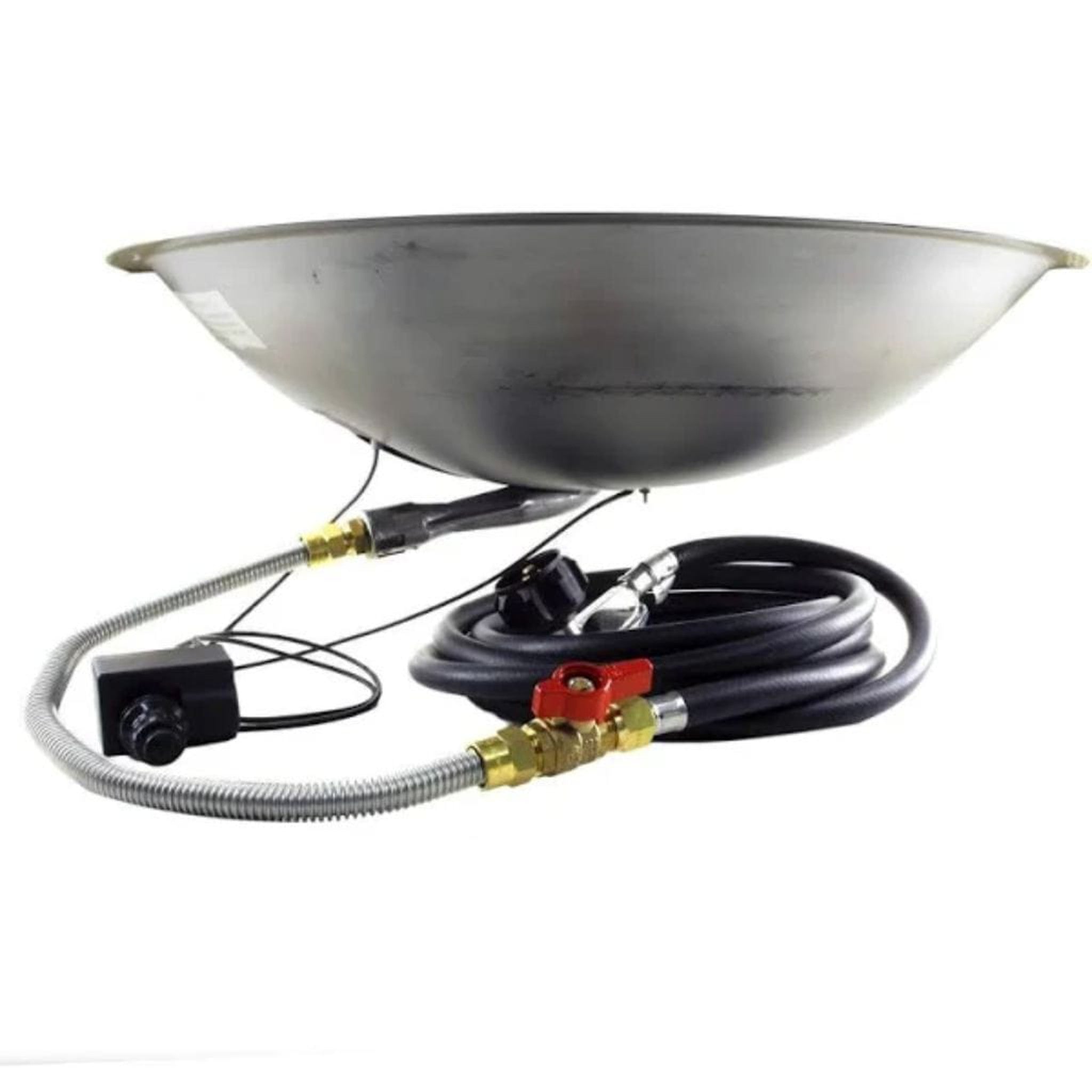 The Outdoor GreatRoom Company 30" Crystal Fire Plus Round Stainless Steel Gas Burner