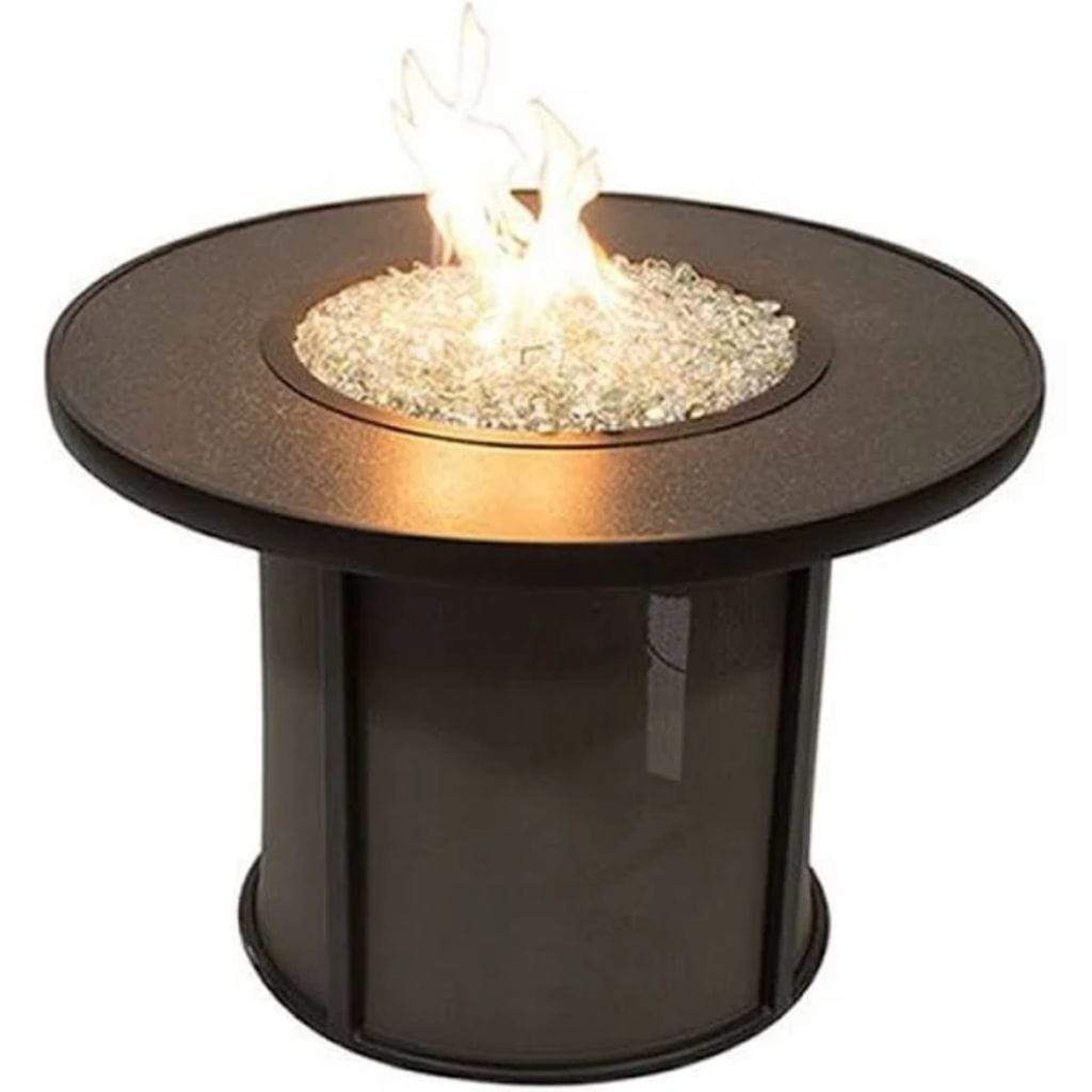 The Outdoor GreatRoom Company Round Crystal Fire Plus Stainless Steel Gas Burner Insert