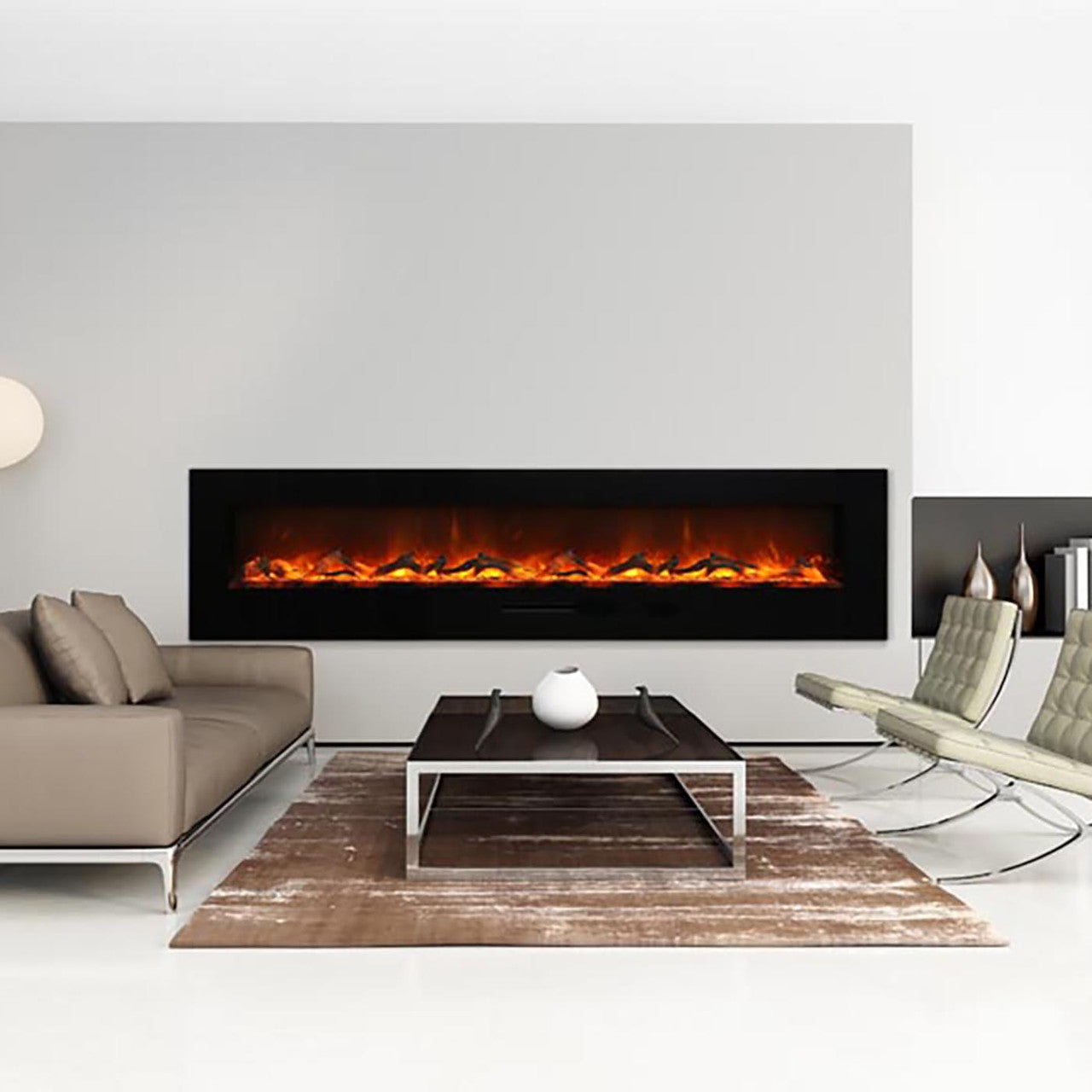 Amantii WM-FM Series Built-in or Wall Mount 48 Inch Electric Fireplace
