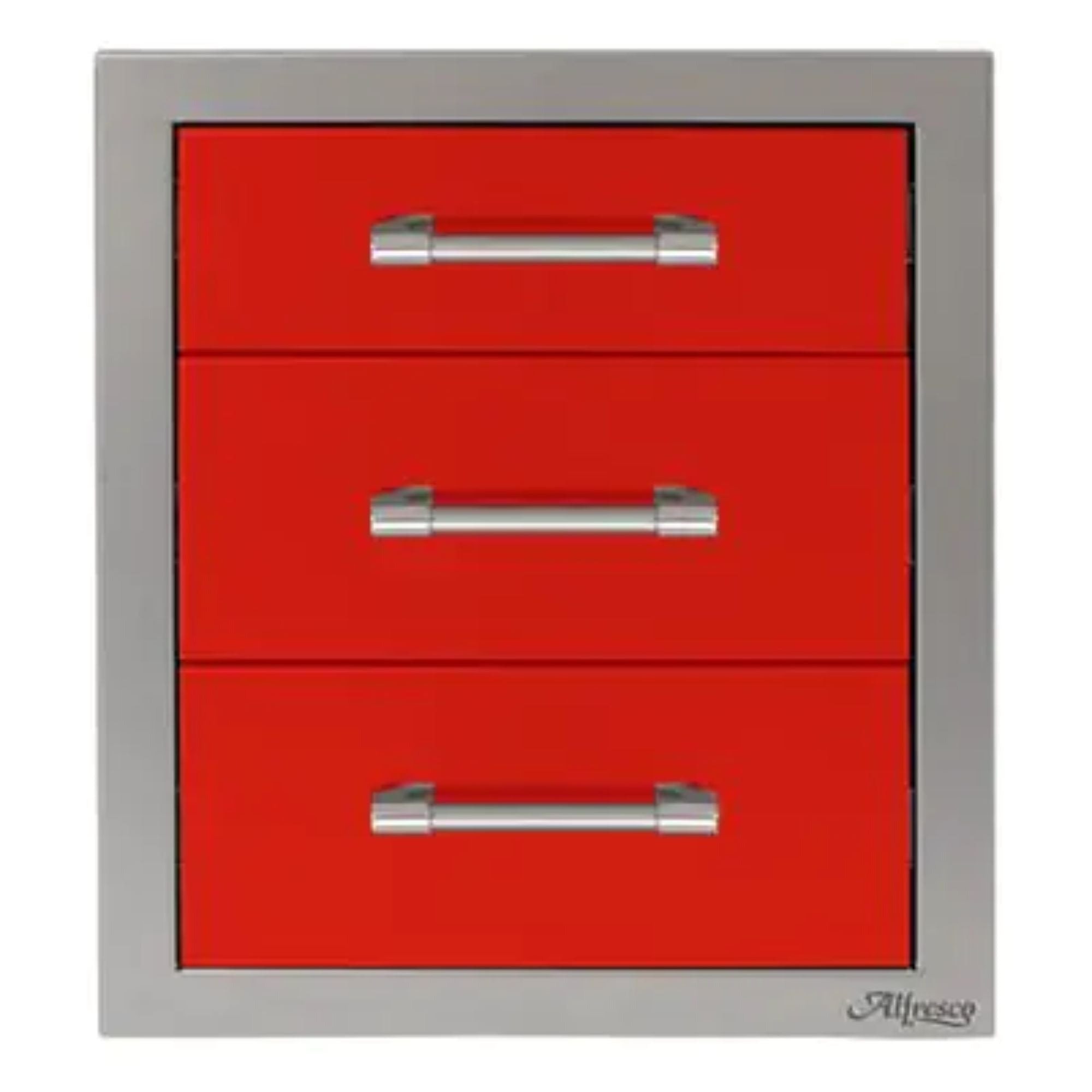 Alfresco 17-Inch Stainless Steel Soft-Close Triple Drawer