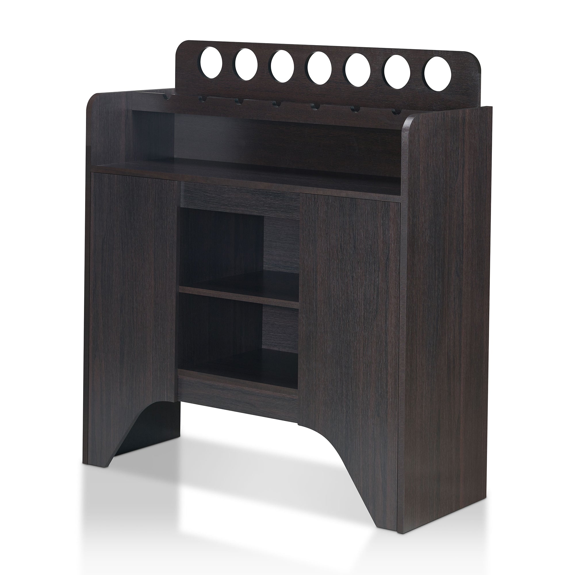 Shelvan Modern Multi-Storage Mini Bar