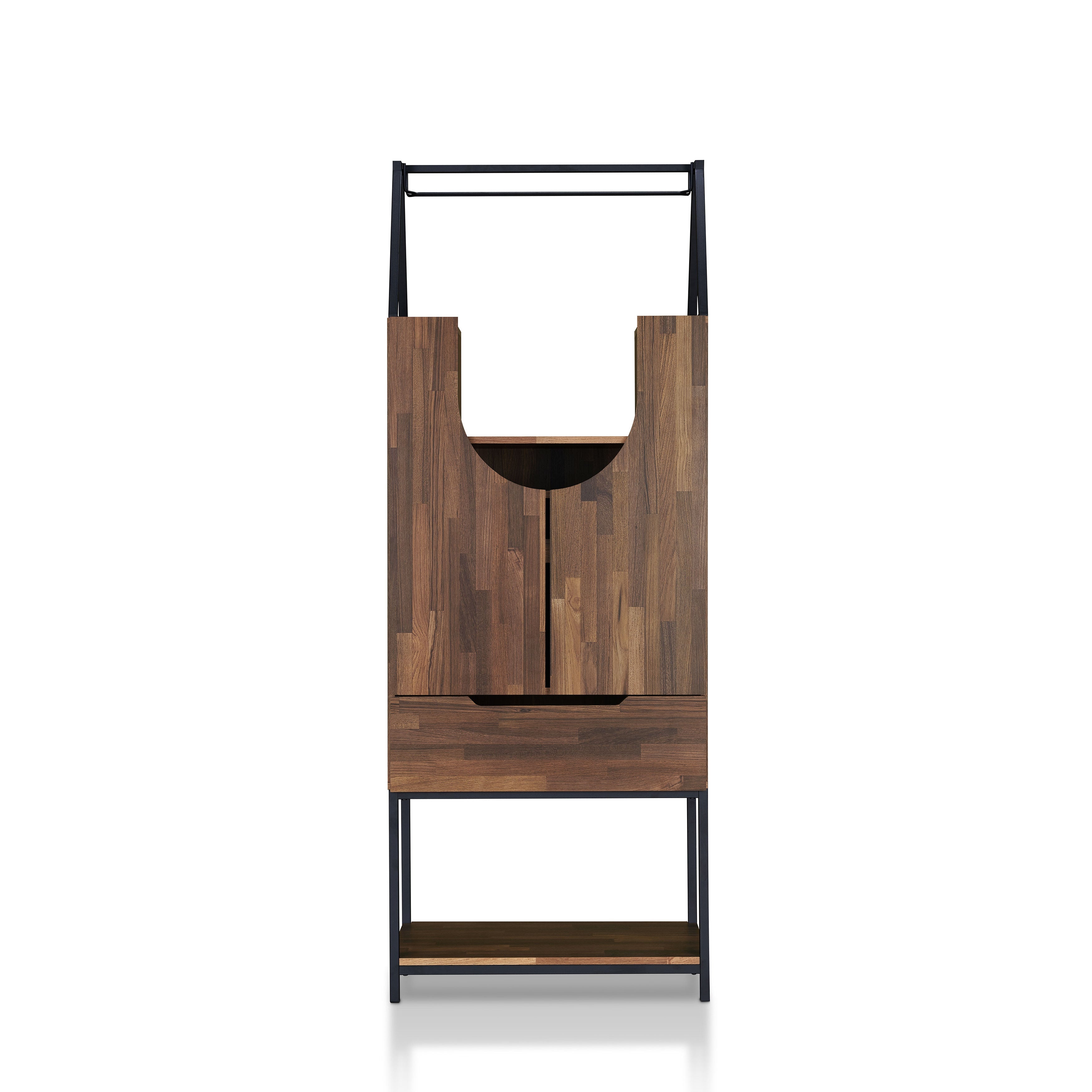 Robble Multi-Storage Wine Cabinet in Light Hickory