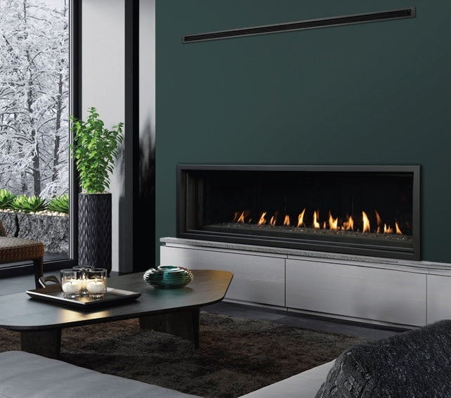 Kingsman ZCVRB72 72" Direct Vent Zero Clearance Natural Gas Fireplace