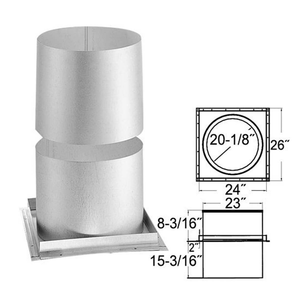 DuraTech | 18DT-FRS 18'' Firestop Radiation Shield -