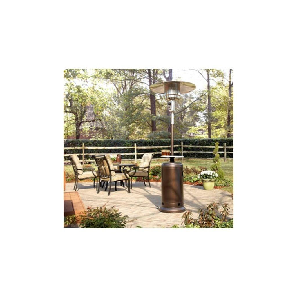87" Hammered Patio Heater With Table - AZ Patio Heaters