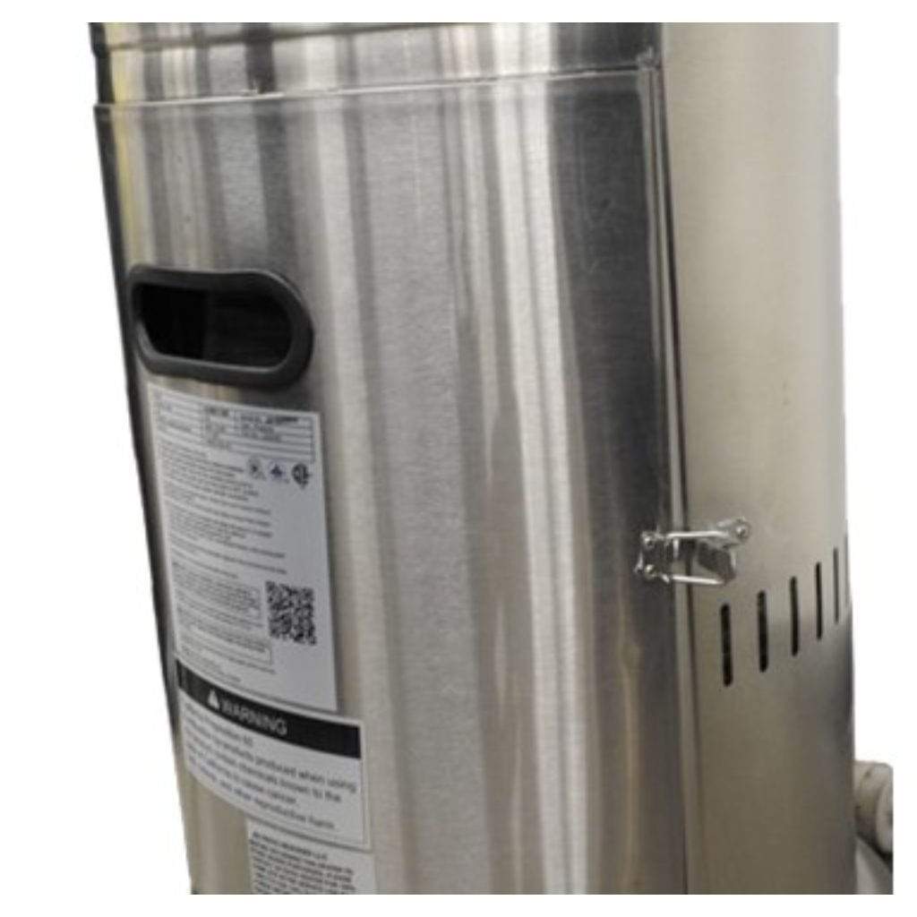 87" Stainless Steel Propane Patio Heater with Table - AZ Patio Heaters