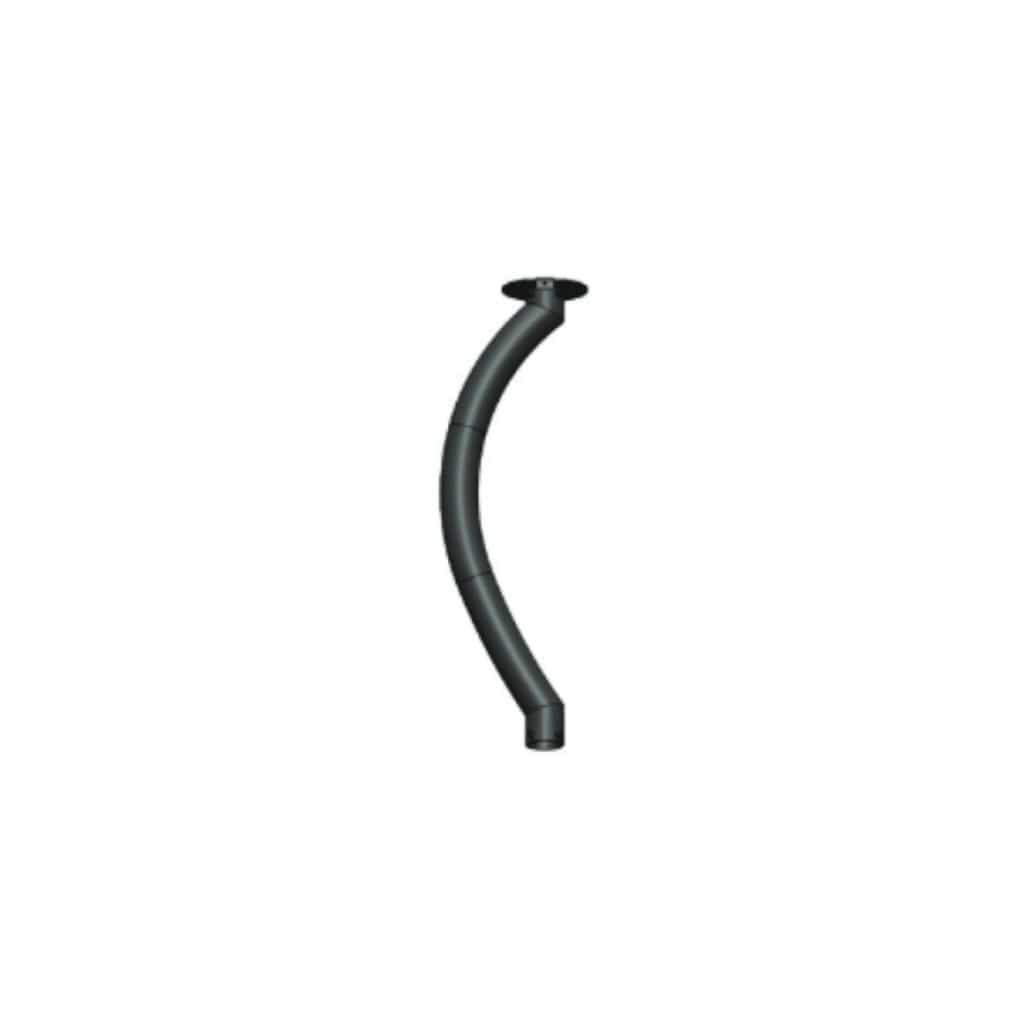 Bromic Heating - 24" Curved Ceiling Mount Pole for Eclipse Smart-Heat Electric Pendant Heater