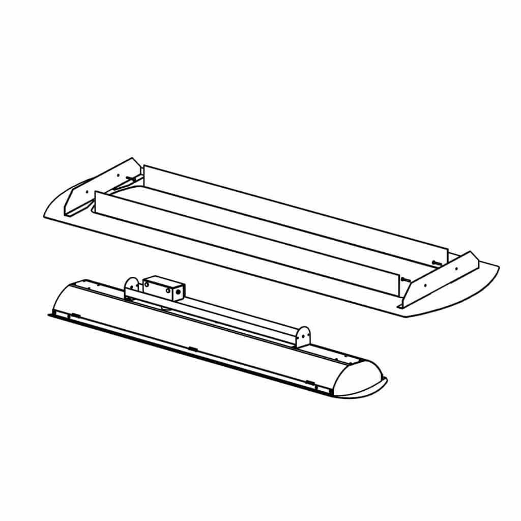 Bromic Heating - Ceiling Recess Kit for Tungsten Smart-Heat 2000W & 4000W Electric Heaters