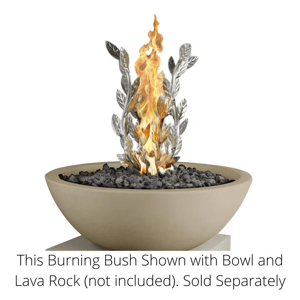 The Outdoor Plus - Stainless Steel Gas Burning Bush Ornamental Burner for Fire Bowls and Pits 16"