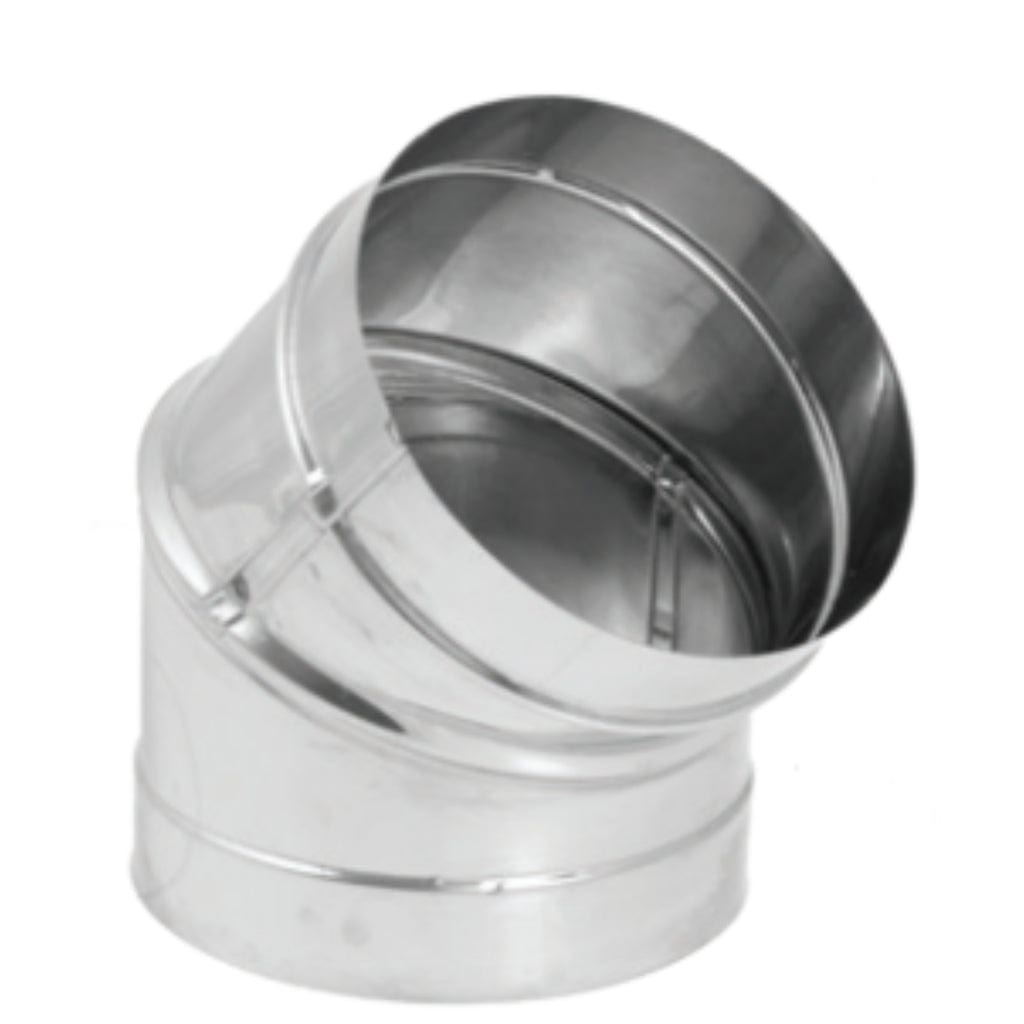 DuraVent - 45-Degree Stainless Steel DuraBlack Elbow
