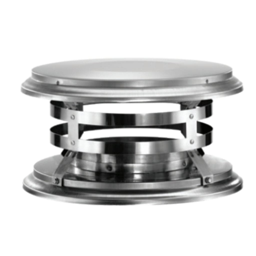 DuraVent - Cathedral Ceiling With Black Single Wall Pipe Wood Stove Chimney Kit