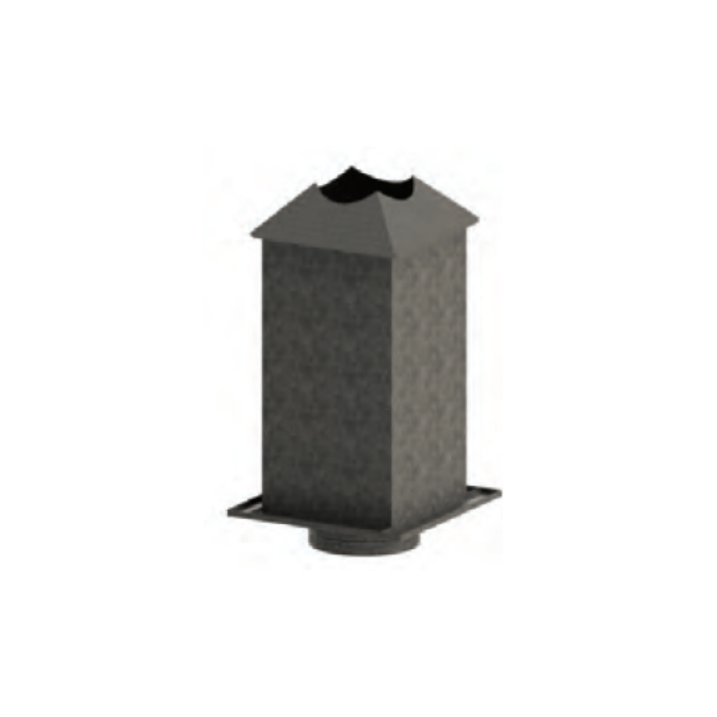 DuraVent - DuraTech 6" Diameter Square Ceiling Support Box w/ Collar