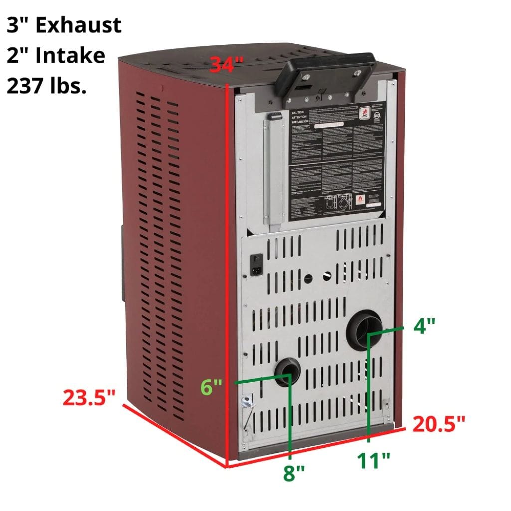 ComfortBilt 21" HP50S Most Efficient Freestanding Pellet Stove