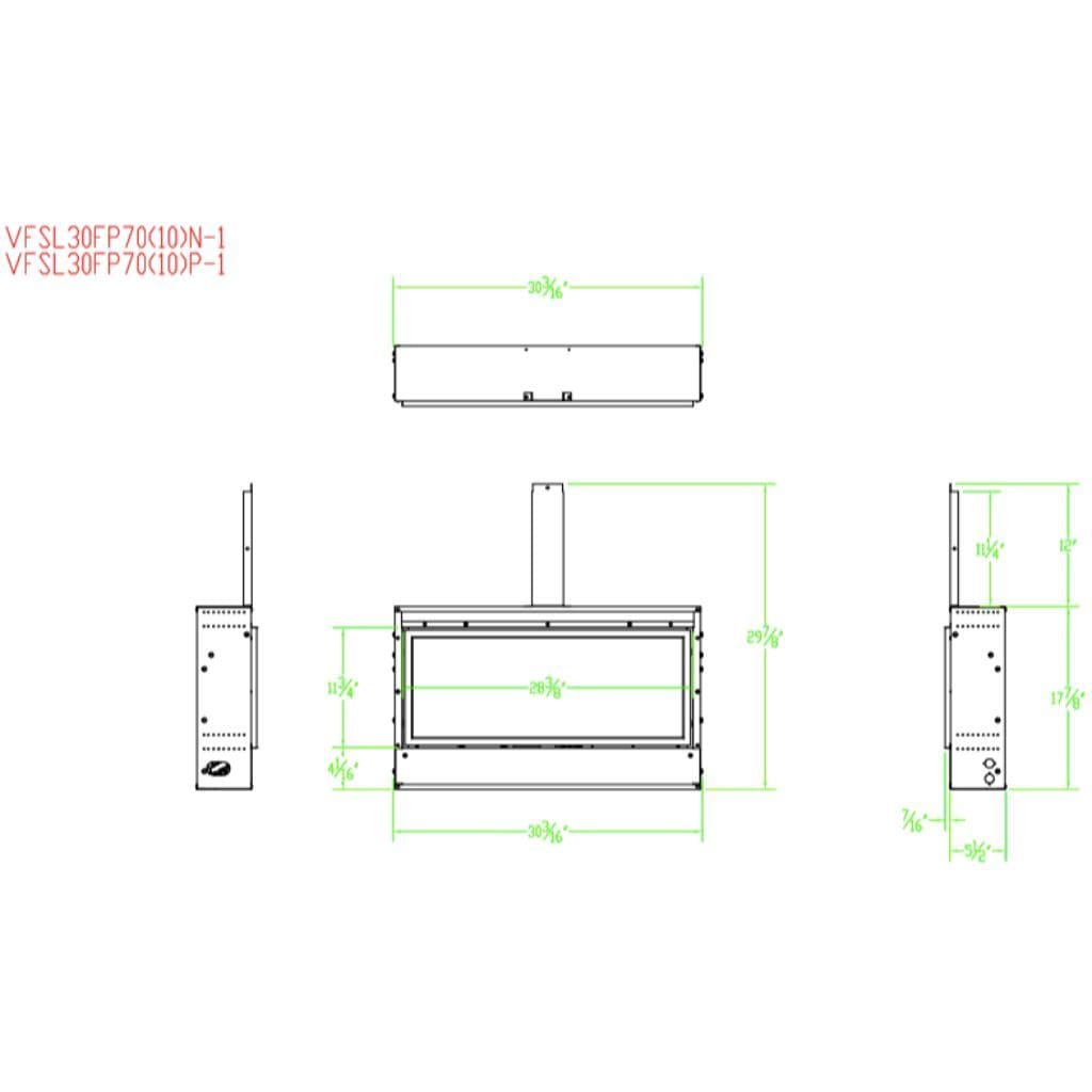 Empire Boulevard 30-inch SL Linear Vent Free Gas Fireplace