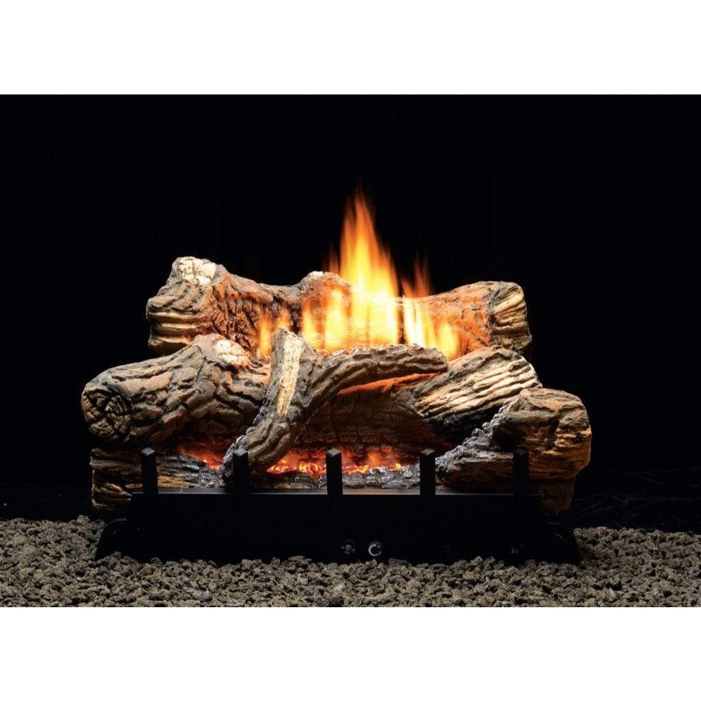 Empire | 30" Flint Hill Ceramic Fiber Gas Log Set with Vent-Free Contour Burner