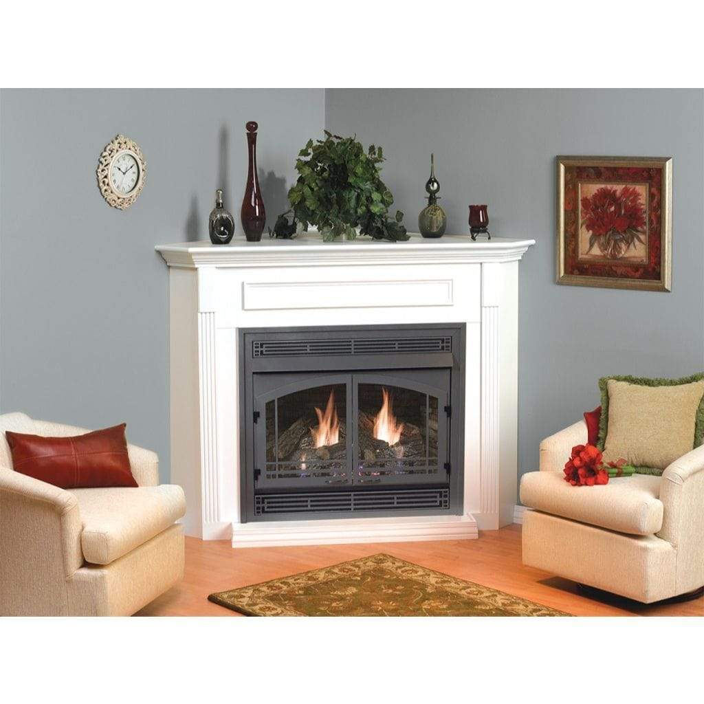 Empire Vail 32 Inch Premium IP Controller Ventless Gas Fireplace With Slope Glaze Burner